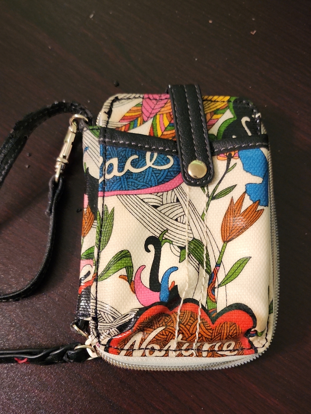 Sakroots Floral Wristlet- Multicolor
